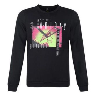 adidas neo M CS Sweatshirt Athleisure Casual Sports Round Neck Pullover Black DZ8718