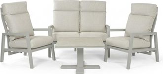 ED&Egrave;N JARD&Iacute; Conjunto relax exterior con sillones reclinables Gris