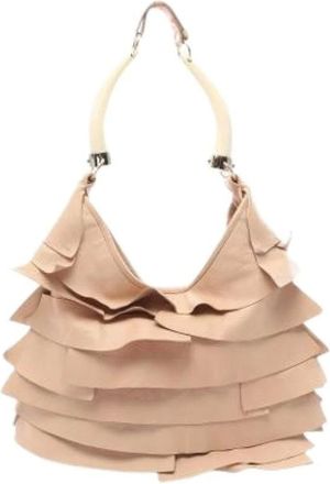 Saint Laurent Borsa a spalla Pre-owned in Pelle - - Pre-owned - Donna - Beige - ONE SIZE