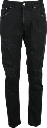 Dondup Black Icon Regular Fit Stretch Jeans