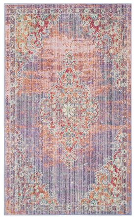Safavieh Alfombra algod&oacute;n viola/rosa 122 x 183 cm