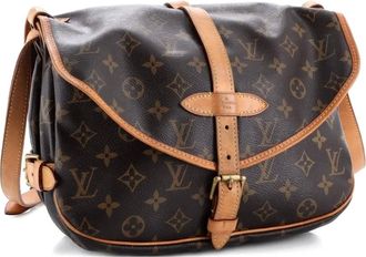 Louis Vuitton Saumur Handbag Monogram Canvas 30 crossbody bag - Bruin