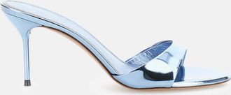 PARIS TEXAS Light Blue Leather Heels