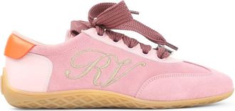 Roger Vivier Viv Low Sneakers - Dames - Sneakers - Roze - 40 EU - Leer - Schoenen