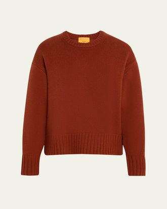 Guest In Residence Cozy Cashmere Crewneck Sweater