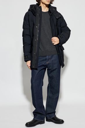 Moose Knuckles Down Jacket With Hood, Mens, Black