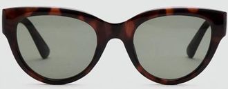 Mango Occhiali da sole cat-eye cioccolato - Donna - Taglia unica - MANGO