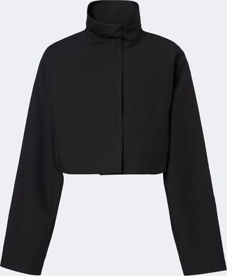 Alaia Ala&iuml;a Cropped cotton and silk jacket