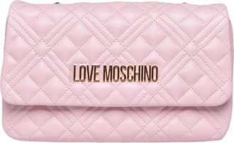 Love Moschino Pink Polyurethane Quilted Shoulder Bag