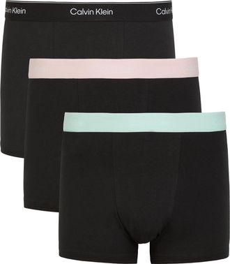 Calvin Klein Icon Stretch-cotton Trunks - set of Three - Black - XL