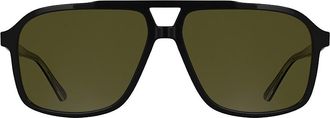 Calvin Klein Mens Aviator Sunglasses - Black