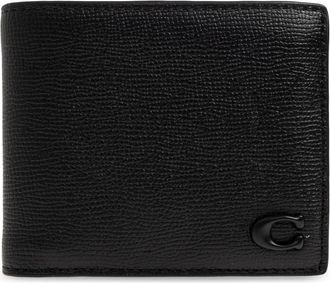 Coach 3-In-1 Portemonnee met Signature Canvas Binnenkant - Heren - Portefeuilles - Zwart - ONE Size - Leer - Accessoires