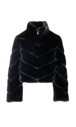 Generation Love Brianna Faux Fur Jacket in Black at Nordstrom, Size Xx-Large