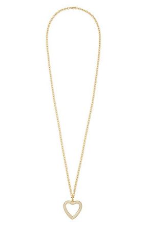 Roxanne Assoulin The Puffy Open Heart Necklace in Gold at Nordstrom