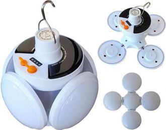 Trade Shop Trade Shop Traesio - Trade Shop - Lampadina Emergenza Pannello Solare Ricaricabile Deformabile 6500k Ea-94439