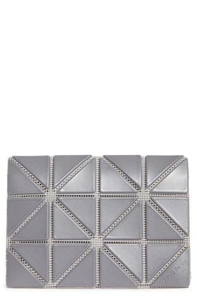 Bao Bao Issey Miyake Colorblock Card Case in Dark Gray X Light Gray at Nordstrom