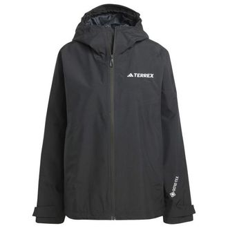 ADIDAS TERREX Xploric 2 Layer GORE-TEX Jacket Regenjacke f&uuml;r Damen | grau/schwarz
