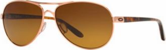 Oakley Unisex Feedback Sunglasses In Rose Gold Brown Gradient Polarized