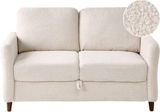 Beliani Sofa 2 Seater MARE Boucle Beige