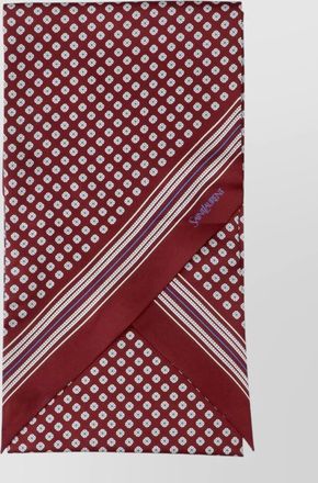 Saint Laurent silk lavalliere scarf