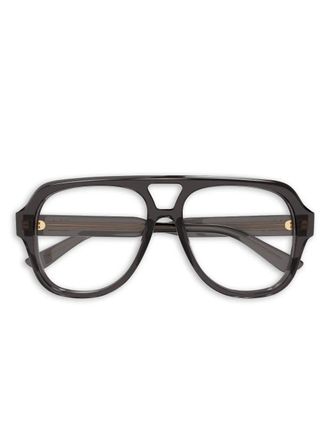Chloé browline ch0339o glasses - women - Acetate - 56 - Black