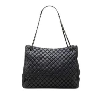 Chanel Pre-owned Matelasse Leren Tote Bag - Dames - Pre-owned - Zwart - Maat: ONE Size Leer