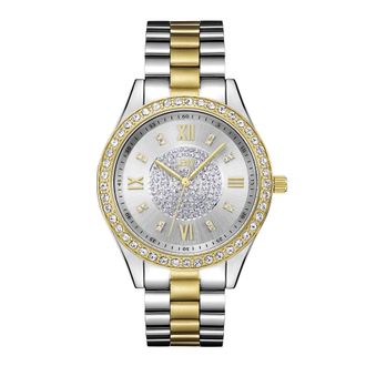 JBW Mondrian Silver Diamond Dial Two-tone Ladies Watch J6303G