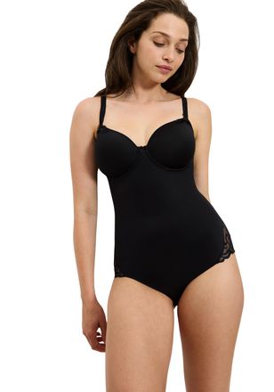 Triumph Shaping-Body TRIUMPH Modern Finesse BSWP, Damen, Gr. 75, Cup D, schwarz, Spitze, Obermaterial: 52% Polyamid, 30% Elasthan, 18% Polyester, unifarben, B