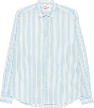 MC2 Saint Barth Sikelia Shirt - Heren - Casual Overhemden - Blauw - XL - Katoen - Overhemden