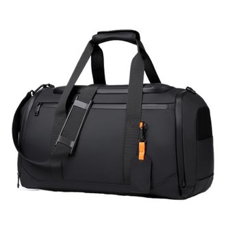 Generic Compatible For Large Capacity Travel Duffel Bag - Durable Oxford Cloth, Spacious & Stylish Overnight Sports Gym with(Black)