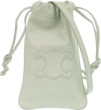 Celine Pre-owned Celine Calfskin Cuir Triomphe Phone Pouch Ladies SFWRWT0820WEHSER