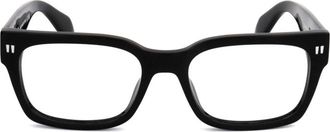 Off-white Rectangle Full Rim Eyeglasses - Black