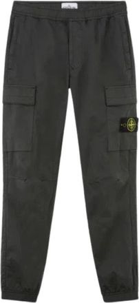 Stone Island Cargo Jogger Broek in Lood Grijs - Heren - Sweatpants - Grijs - W29 - Katoen - Broeken