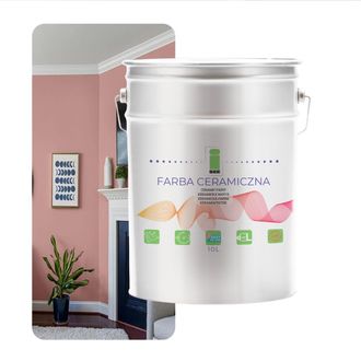OEM Pintura Cer&aacute;mica En Polvo Para Paredes, Lavable, Rosa Polvo, 10 L, Resistente A Las Manchas
