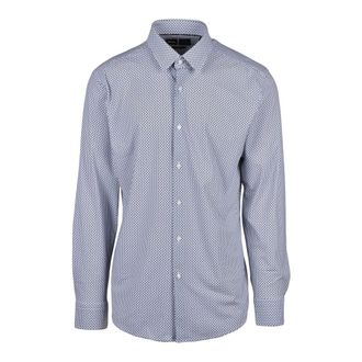 HUGO BOSS Hugo, Casual Shirts, male, Blue, Size: 2XL Camicia in Stretch