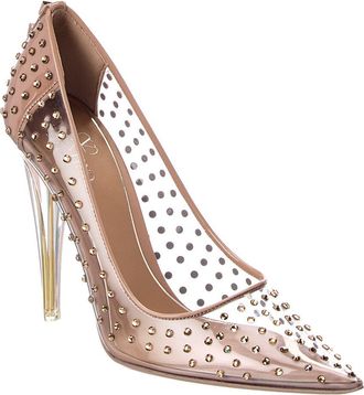 Valentino Rockstud 110 Vinyl & Leather Pump