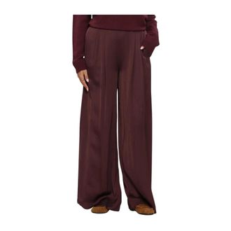 Simple Wv-Vis-26-3 Wijde Broek - Dames - Broeken - Rood - Maat: XS