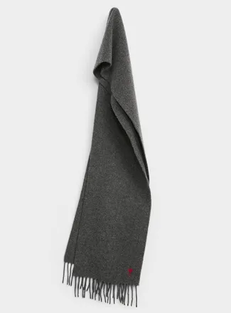 Ami Mens Ami de Coeur wool scarf