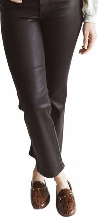 Pistola Denim Lennon High Rise Jean In Coated Brown