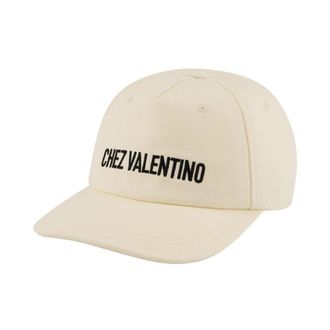 Valentino Garavani Chez Valentino Katoenen Baseballpet - Heren - Petten - Beige - 59 CM - Katoen - Accessoires
