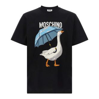 Moschino Heren, Tops, Zwart, Maat: L Katoen