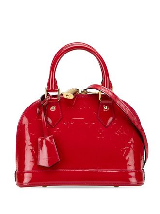 Louis Vuitton 2013 Monogram Vernis Alma BB satchel - women - Leather - One Size - Red