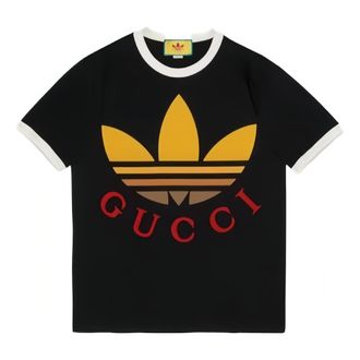 Gucci x adidas Cotton T-Shirt Black 727694-XJE7J-1152-NEW