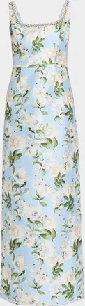 Sachin & Babi Lana Embellished Floral Gown