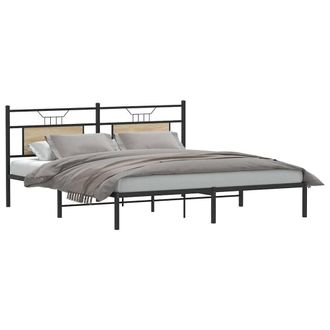 Berkfield Home Decorative Bed Frame without Mattress Sonoma Oak 160x200 cm Engin in Brown