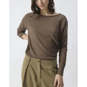 American Vintage T-shirt met boothals en lange mouwen Sonoma