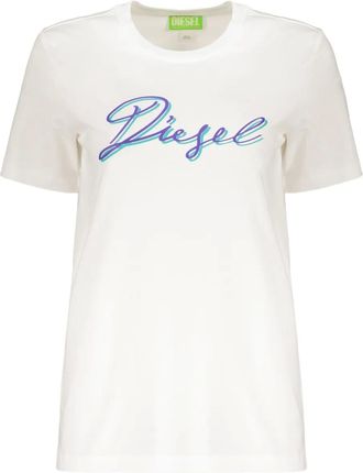 Diesel logo T-shirt - women - Cotton - S - White