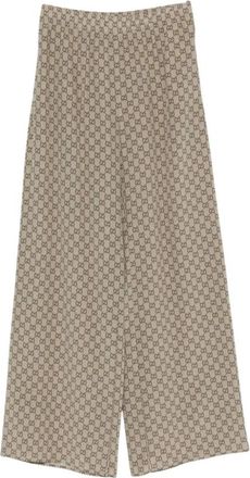 Gucci Dames, Broeken, Beige, Maat: XS