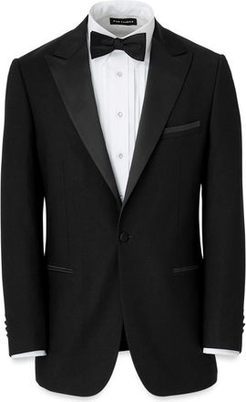 Paul Fredrick Wool Stretch Single Breasted Peak Lapel Tuxedo Jacket