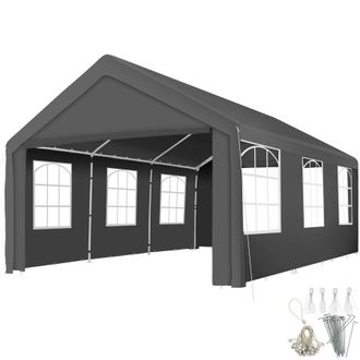 TecTake Gazebo Jasko in Grey | Size: Large